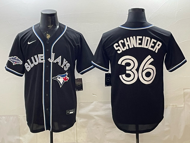 Men 2026 Toronto Blue Jays #36 Schneider black Game Nike MLB Jersey 052702